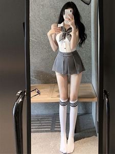 性感学院风校园服装纯欲2023新款制服套装清纯少女学生JK水手服女