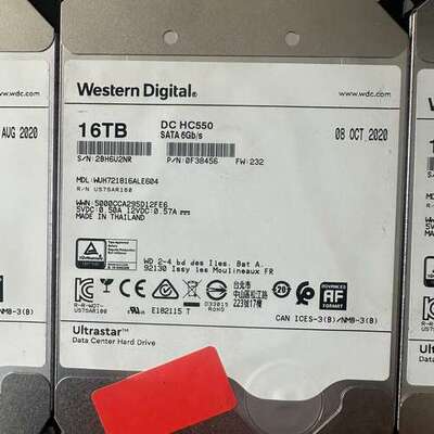 西数 16T HC550 企业级机械硬盘议价
