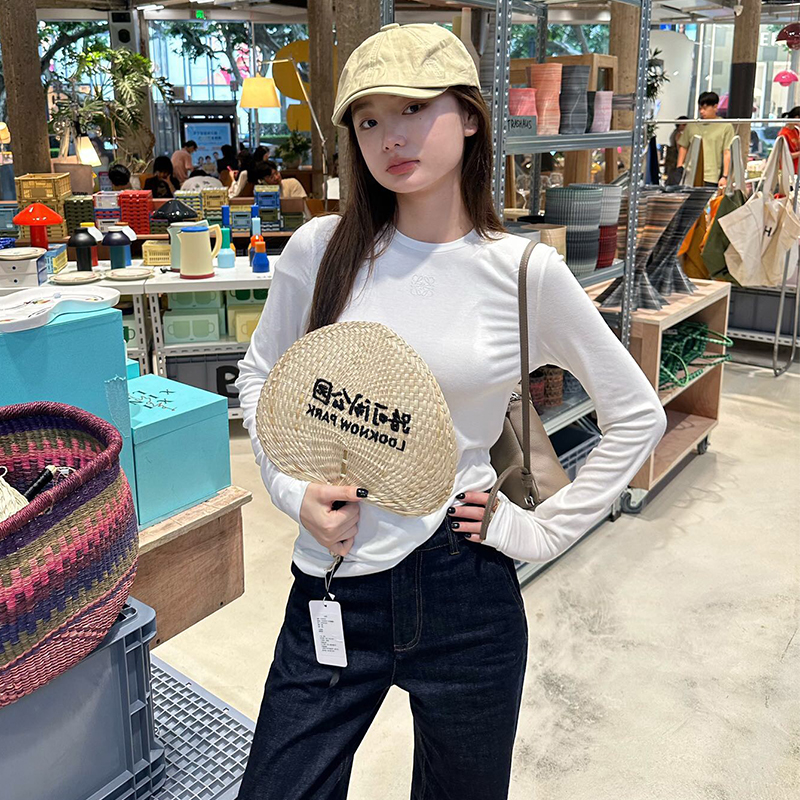 25早秋经典刺绣内搭打底衫女莫代尔弹力修身显瘦chic长袖t恤薄款