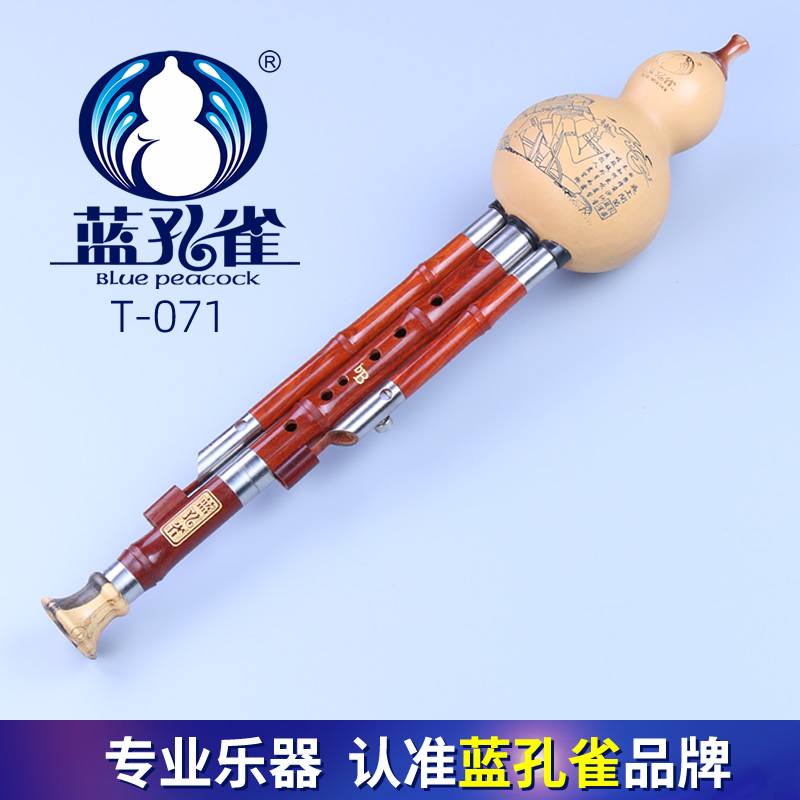 蓝孔雀经典bgf乐器专卖葫芦丝