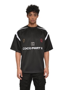 大短裤 AaNn街头风黑白拼接刺绣logo宽松廓形时装 断袖 运动套装 风格