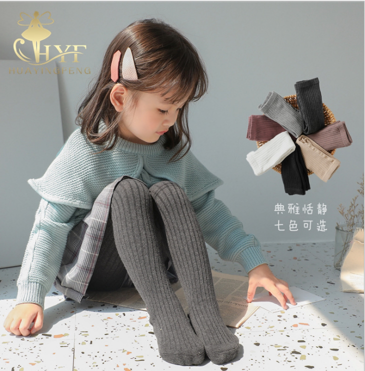 秋冬新款儿童袜子双针连体裤袜童袜女童打底裤儿童连裤袜