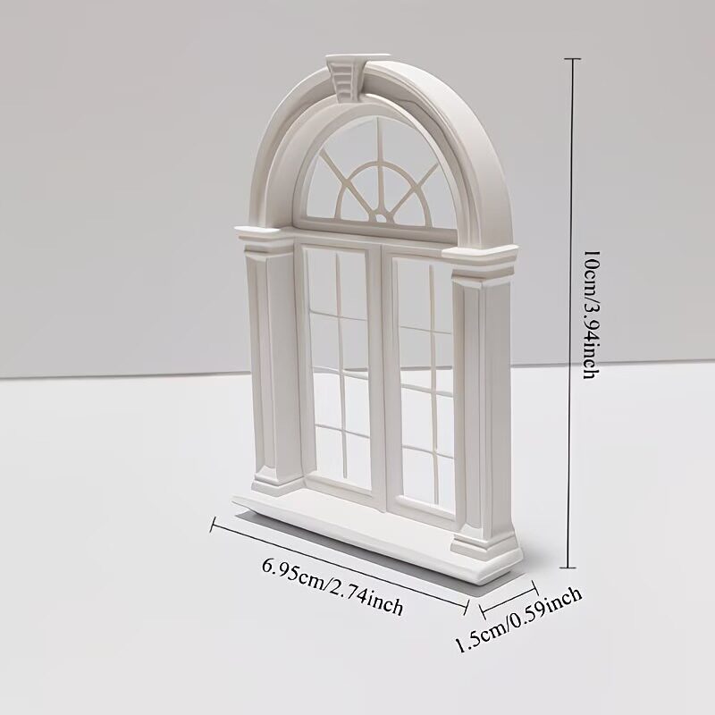 跨境新品3d打印维多利亚风格窗户华丽微缩艺术创意娃娃装饰