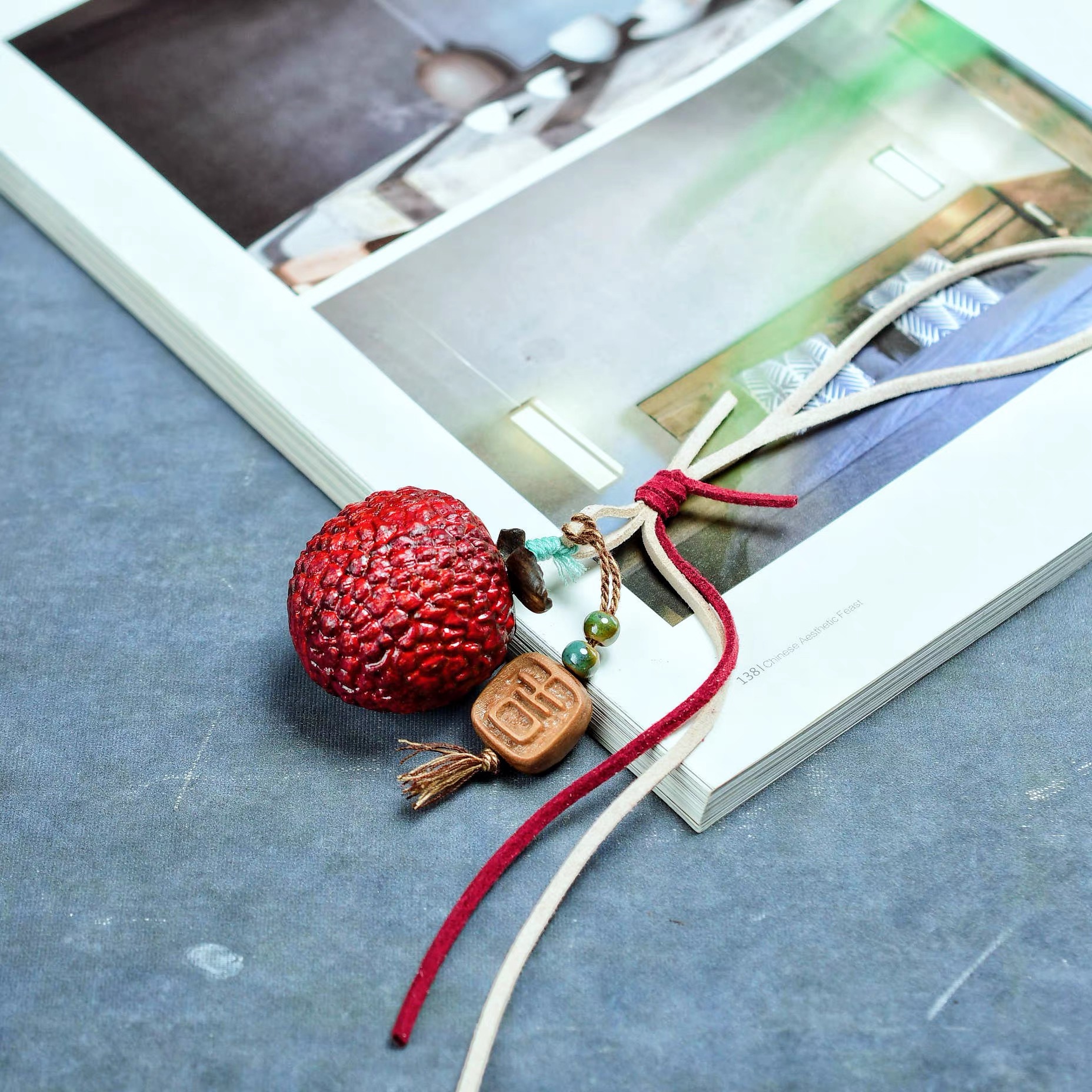 大吉大利 红木荔枝红花梨绿檀木精美挂件可爱挂件送礼车挂件