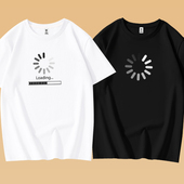 正在加载中简约图标夏季 国潮字母短袖 T恤学生纯棉男百搭趣味体恤