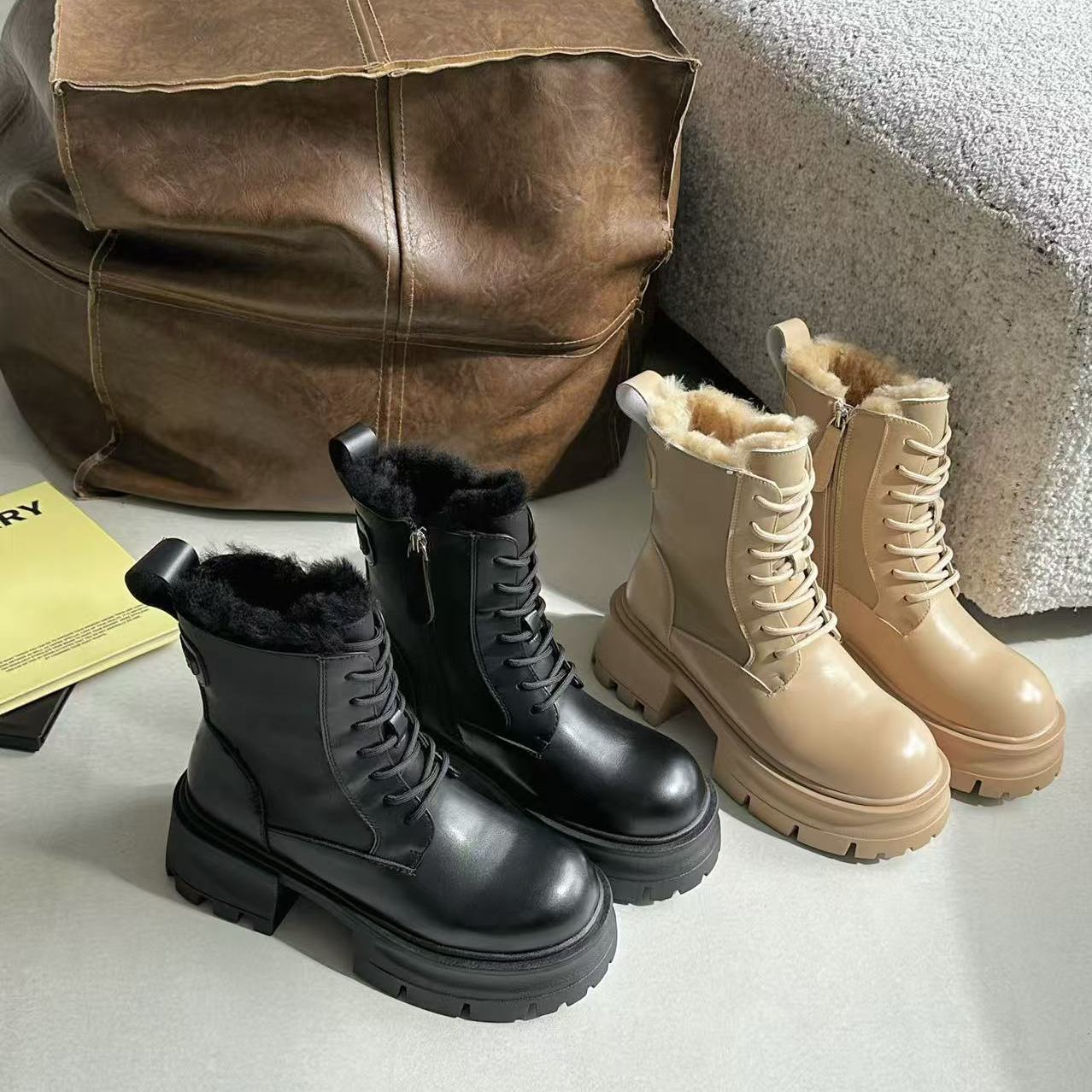 【小乐专享】2025新款百搭时尚设计师款雪地靴 W0172