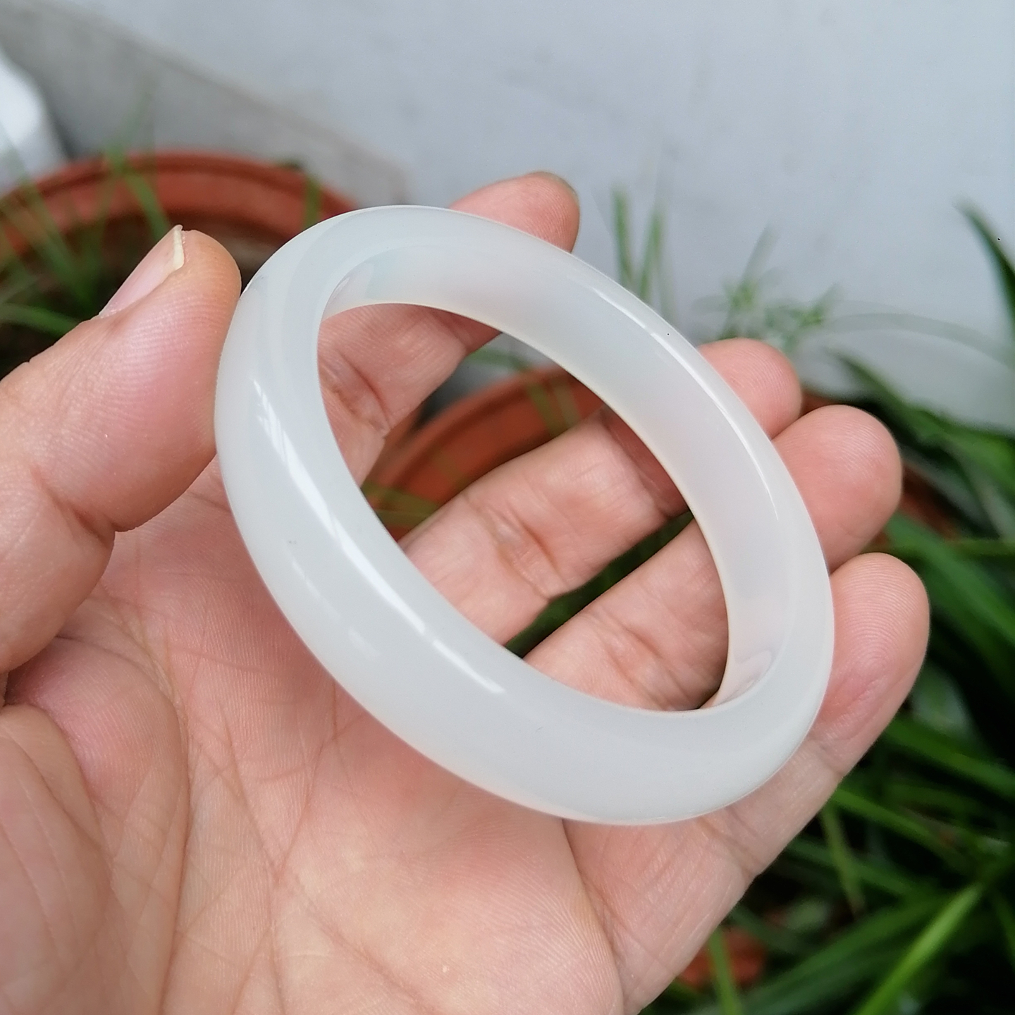 白月光和田玉手镯女款