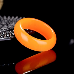 和田玉黄玉玉戒指和田玉指环扳指新坑天然玉石男女款玉石戒指