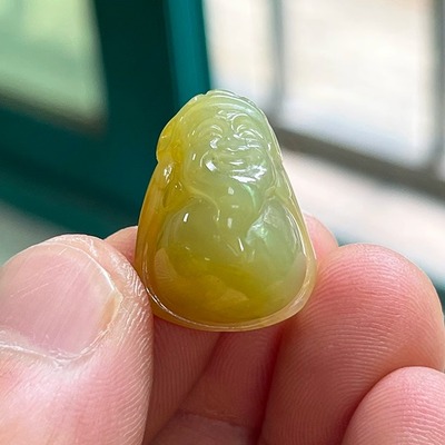 潜珑老坑糯化起胶超厚满黄小财神