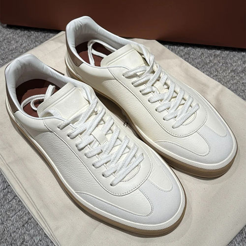 Lp德训鞋真皮小白鞋2026年新款老钱风情侣款百搭厚底休闲运动板鞋