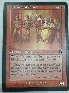 万智牌 仪典卫兵 玛凯迪亚 红色 普牌 英文 实拍 卡 上海文波 MTG