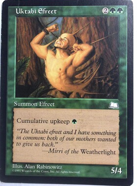 万智牌 乌克塔比魔神 晴空号传说 绿 绿色 英文 实拍上海文波