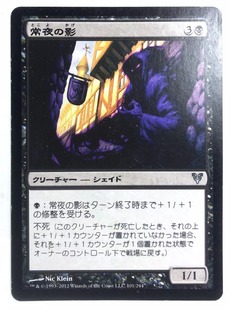 万智牌 永夜阴魂 艾维欣重临 银 黑 日文 实拍 上海文波MTG