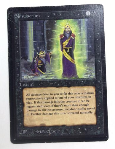 万智牌 替身 alpha 第一版 黑边 黑 黑色上海文波MTG