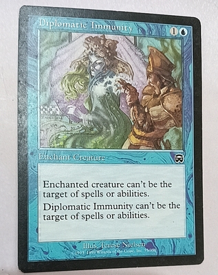 万智牌 外交豁免权 Diplomatic Immunity 玛凯迪亚 普 蓝 实拍MTG