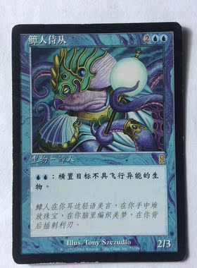 万智牌 章人侍从 奥德赛 金 金牌 蓝色 简中 实拍 上海文波 MTG