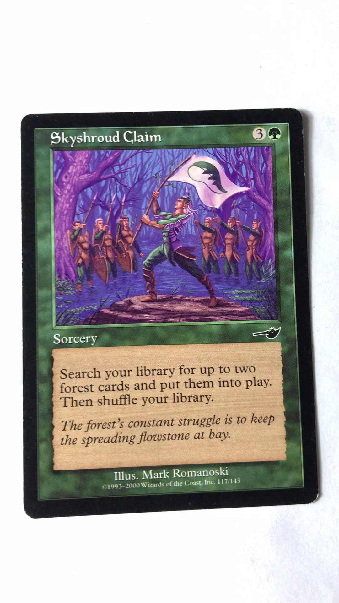 万智牌 天帷宣言 宿敌 普 铁 铁牌 绿 绿色 实拍 卡 上海文波 MTG