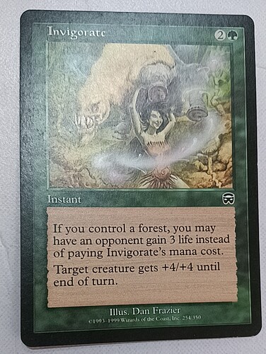 万智牌 鼓舞 Invigorate 玛凯迪亚 绿色 普牌  实拍 上海文波 MTG