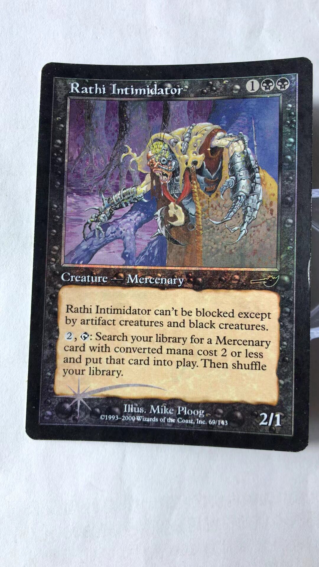 万智牌 瑞斯凶汉 宿敌 普 铁 闪 平 黑 实拍 桌游卡 上海文波 MTG