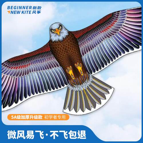 老鹰风筝潍坊2026新款网红微风易飞高档儿童卡通手持吓鸟成人风筝