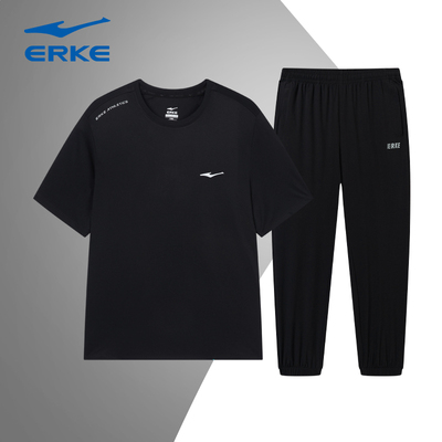 鸿星尔克运动套装男官方旗舰店