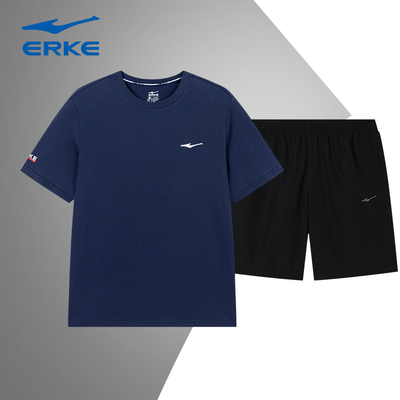 鸿星尔克运动套装男官方旗舰店