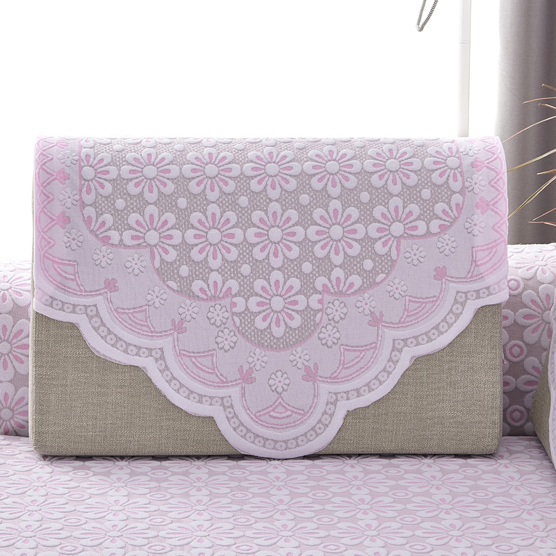 布艺沙发巾蕾丝防滑简约现代风