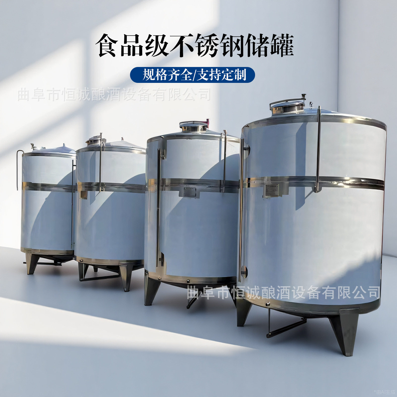 立式不锈钢储酒罐 甲醇罐 304储奶罐 乙醇燃料储存罐 卧式运输罐