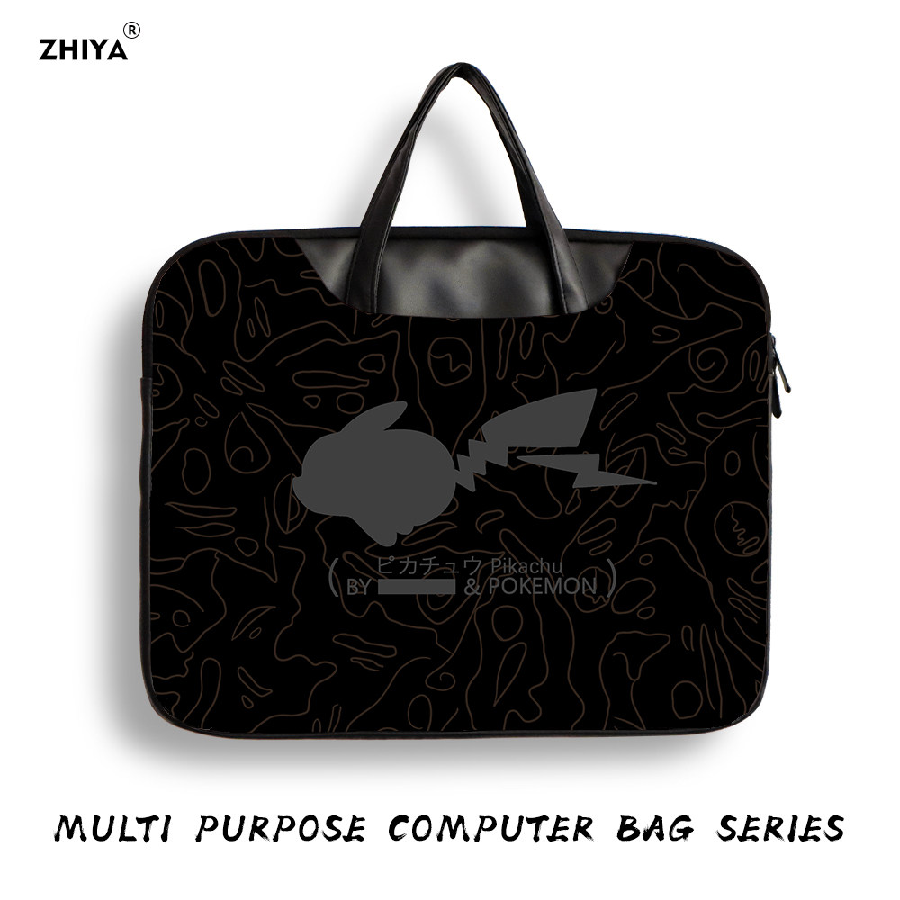 皮卡丘笔记本电脑包手提适用苹果macbook15.6寸小新air