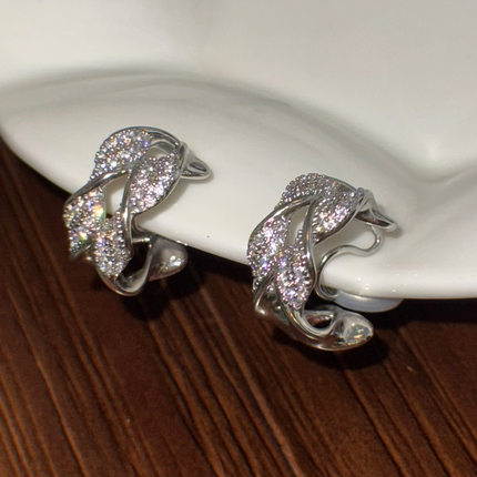 二十二 黄打屁双C圈法式简约设计闪韩小众高级日常92 5耳钉蚊香盘