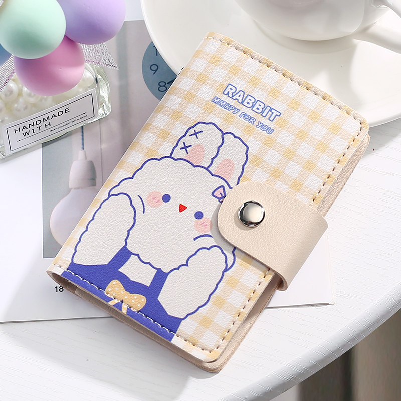 卡包女小巧多卡位大容量防消磁防盗刷驾驶证套小众可爱一体零钱包