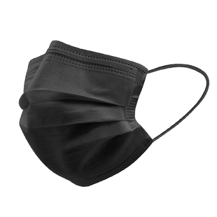 mm儿童6泡泡纱口罩医用外科一次性8到12岁男童灭菌独立包装 黑色