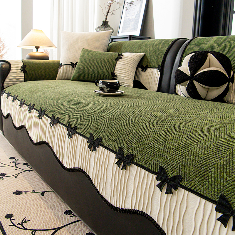 雪尼尔四季通用异形沙发垫