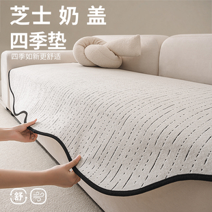 四季 2025新款 通用防滑沙发垫简约高级感异形不规则防猫抓沙发坐垫