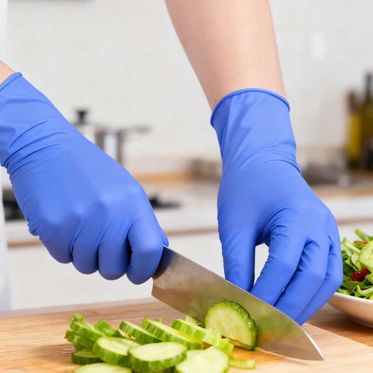 加长丁腈手套厨房专用加厚耐用一次性乳胶家务清洁防滑清洁防水