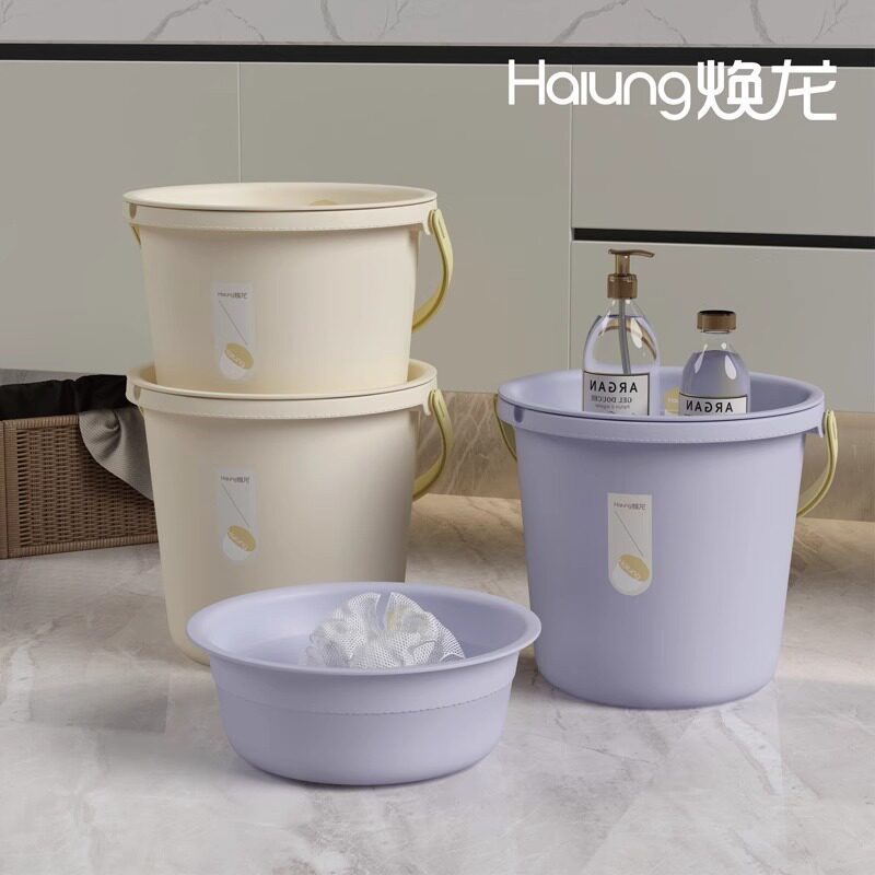 水桶塑料桶家用储水圆桶洗衣桶脸盆户外洗车桶桶盆套装学生宿舍用