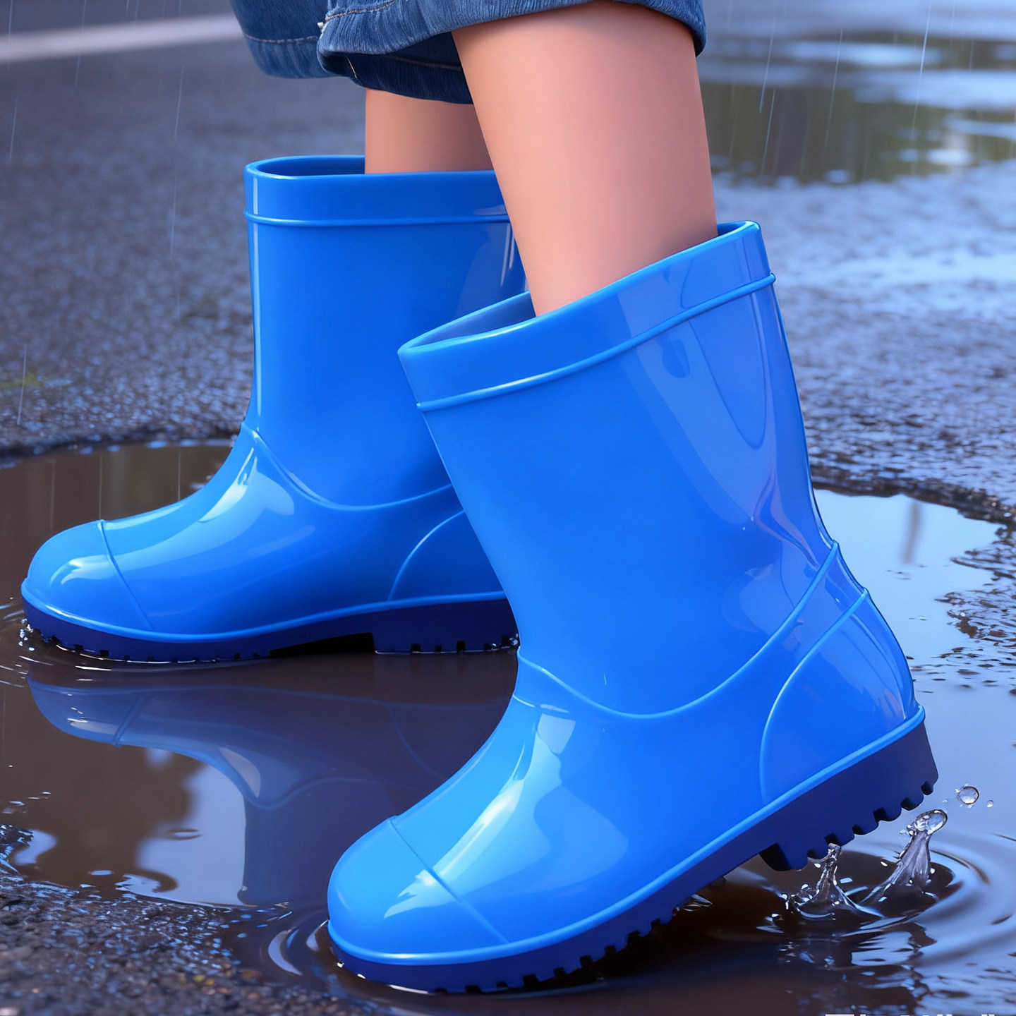 儿童雨鞋男女童轻便防滑雨靴亲子幼儿园宝宝水鞋水靴防水胶鞋学生