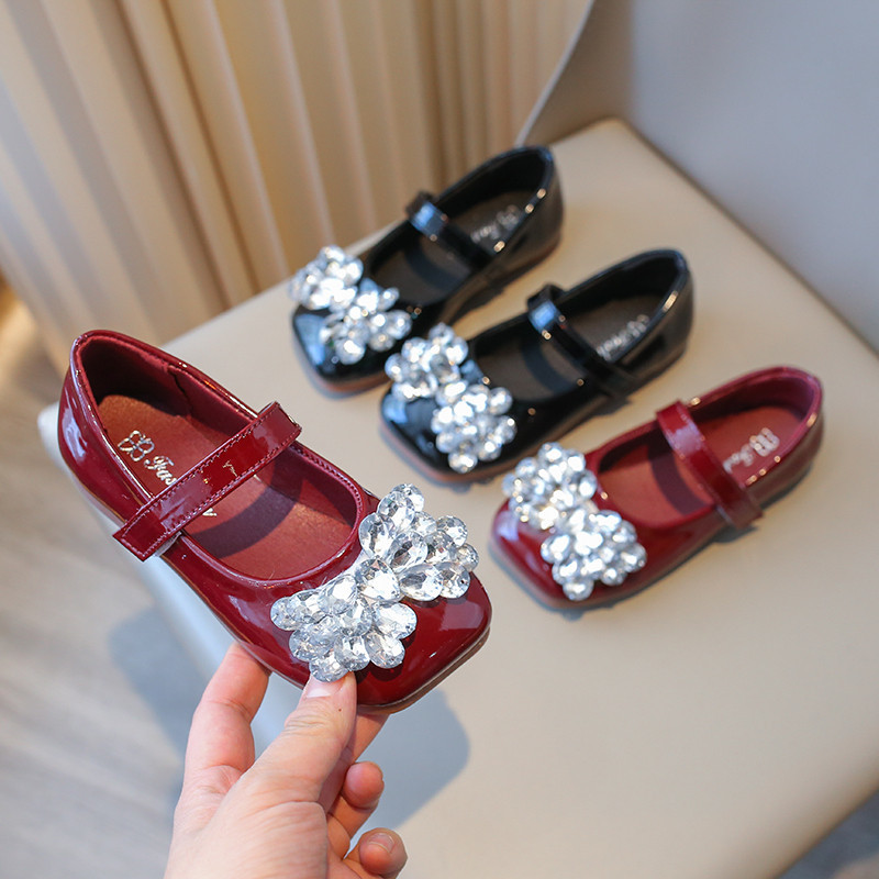 春秋儿童鞋子新款红色