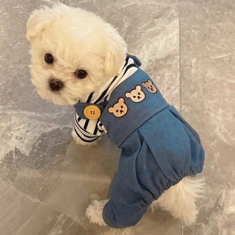 狗狗衣服三小熊四脚衣秋冬季保暖