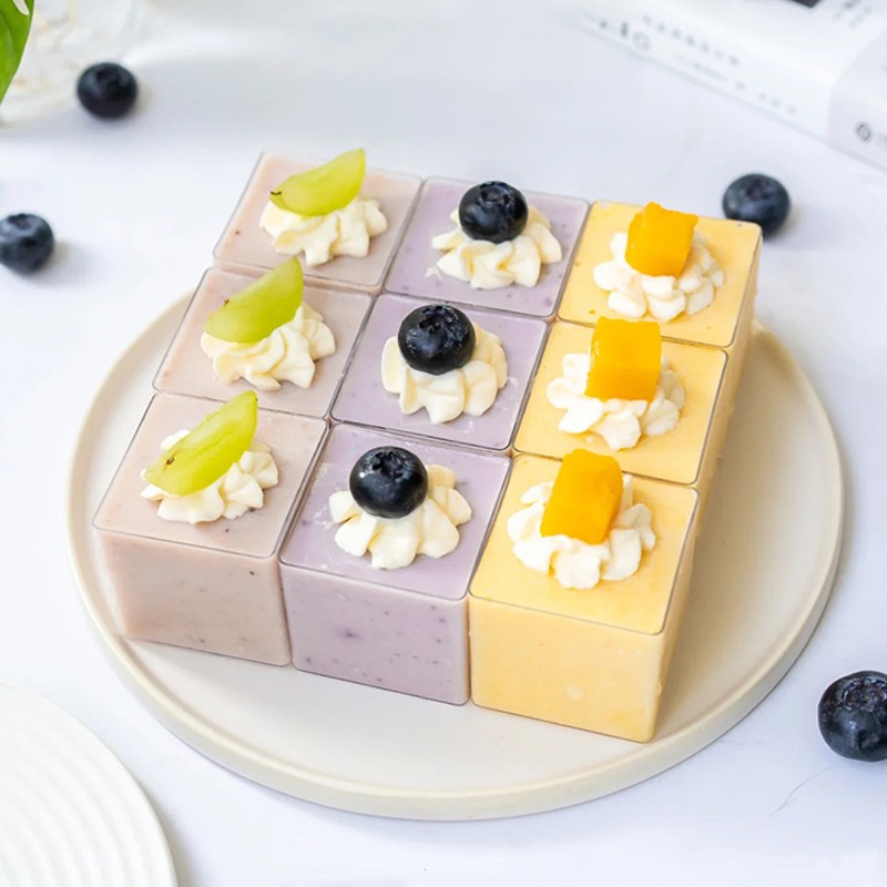 慕斯杯布丁杯方形一次性塑料杯子