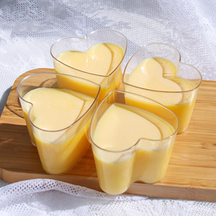 心形慕斯杯食品级加厚木糠杯婚礼甜品台酒店一次性杯子奶冻布丁杯