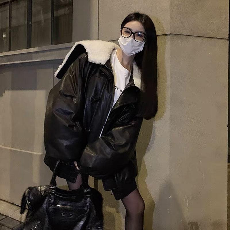 牛角扣羽绒服2025冬季新款