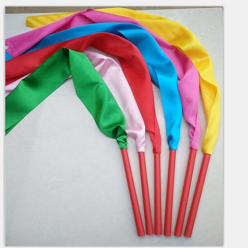 儿童秧歌红绸带舞蹈绸子带棒红绸布彩带腰鼓丝带方巾儿童舞蹈用品