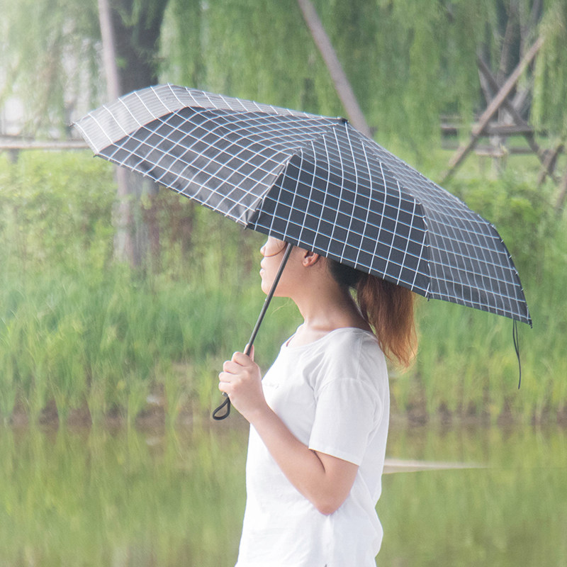 晴雨两用防晒小清新太阳伞轻折