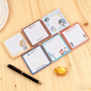 N次帖便利贴彩色便签本订制装OPP袋办公室电脑提醒帖卡通易撕贴