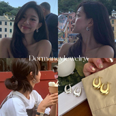 「伦敦日记」fever同款 法式 高级感小众设计金属耳坠耳环耳饰ins女