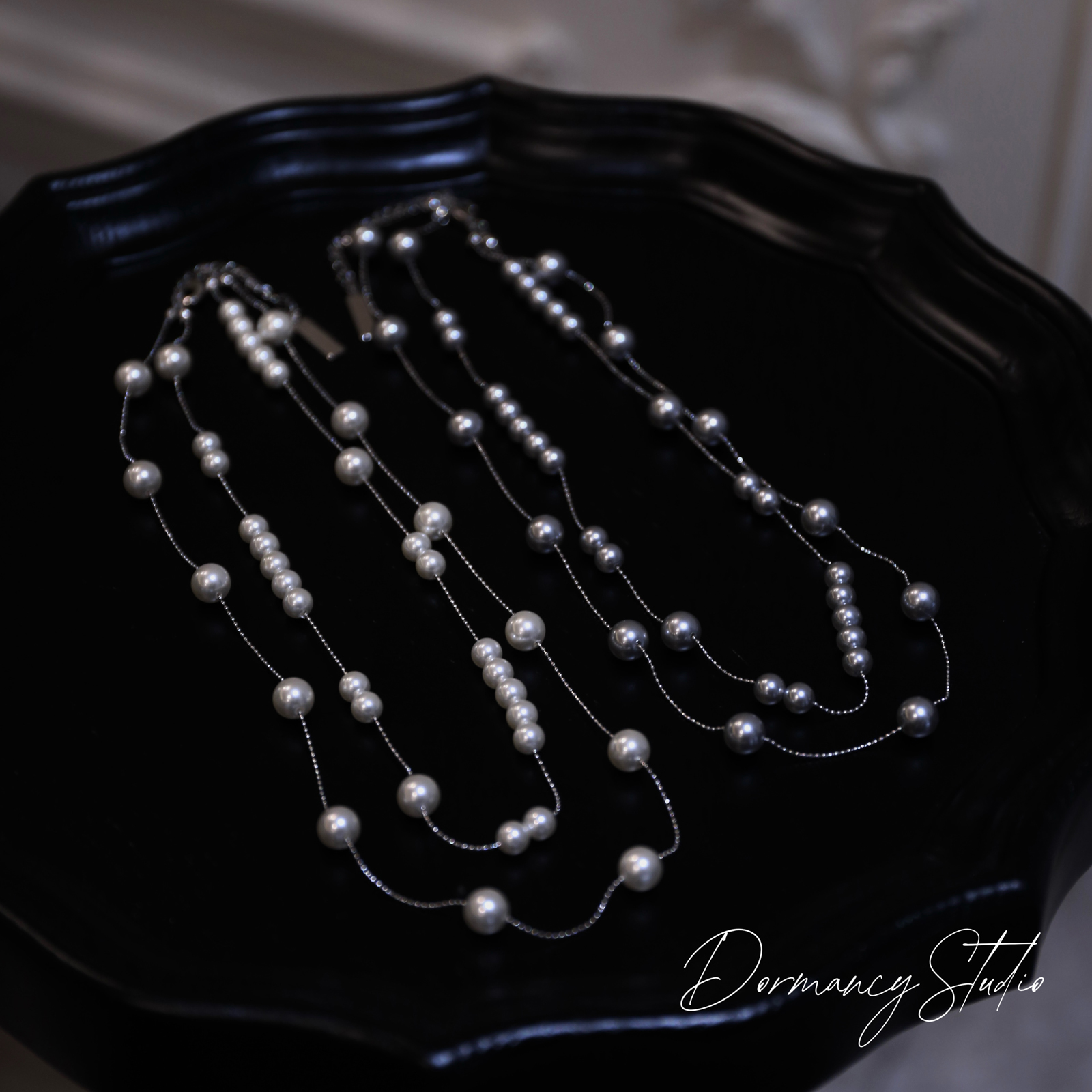 「上东区千金」双层珍珠叠戴项链
