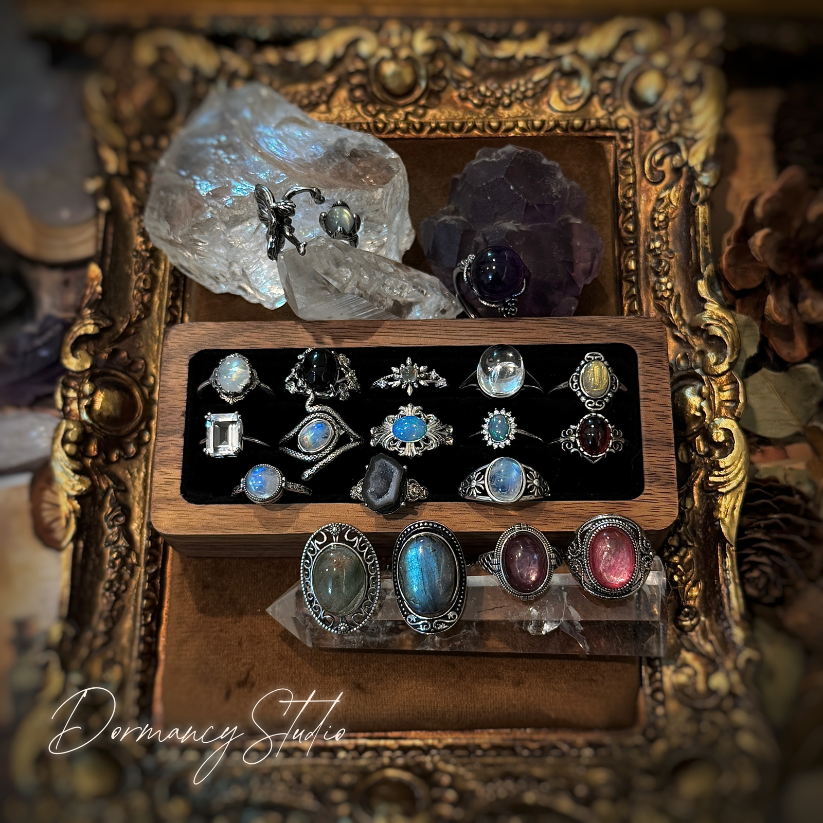 「天然水晶戒指合集」