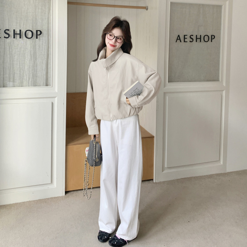 2026春季新款现货韩版皮衣外套1535203P145K238,女装皮衣,浙宝153