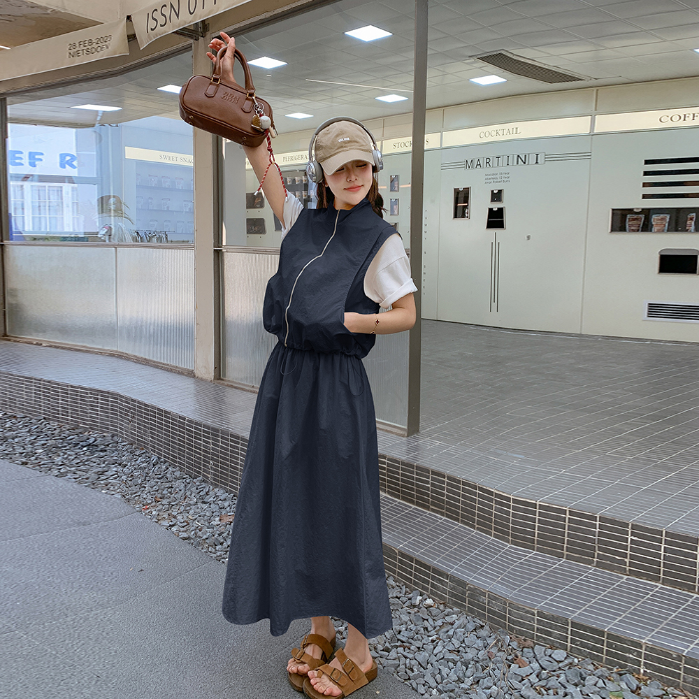 夏季新款现货工装无袖半裙两件套套装1532619P145K218，女装套装/套裙，浙宝153